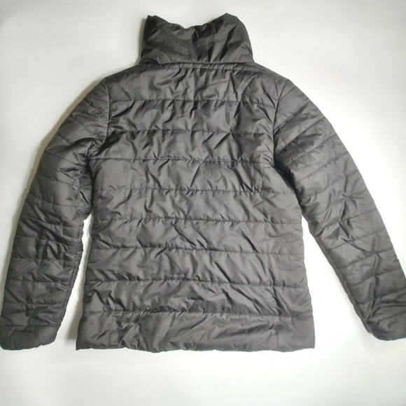 Stoic Womens Large Black Puffer Jacket Stand Up Collar - Picture 3 of 7